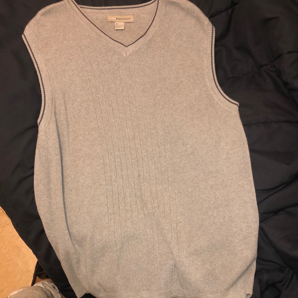 men’s basic edition medium vest grey/black